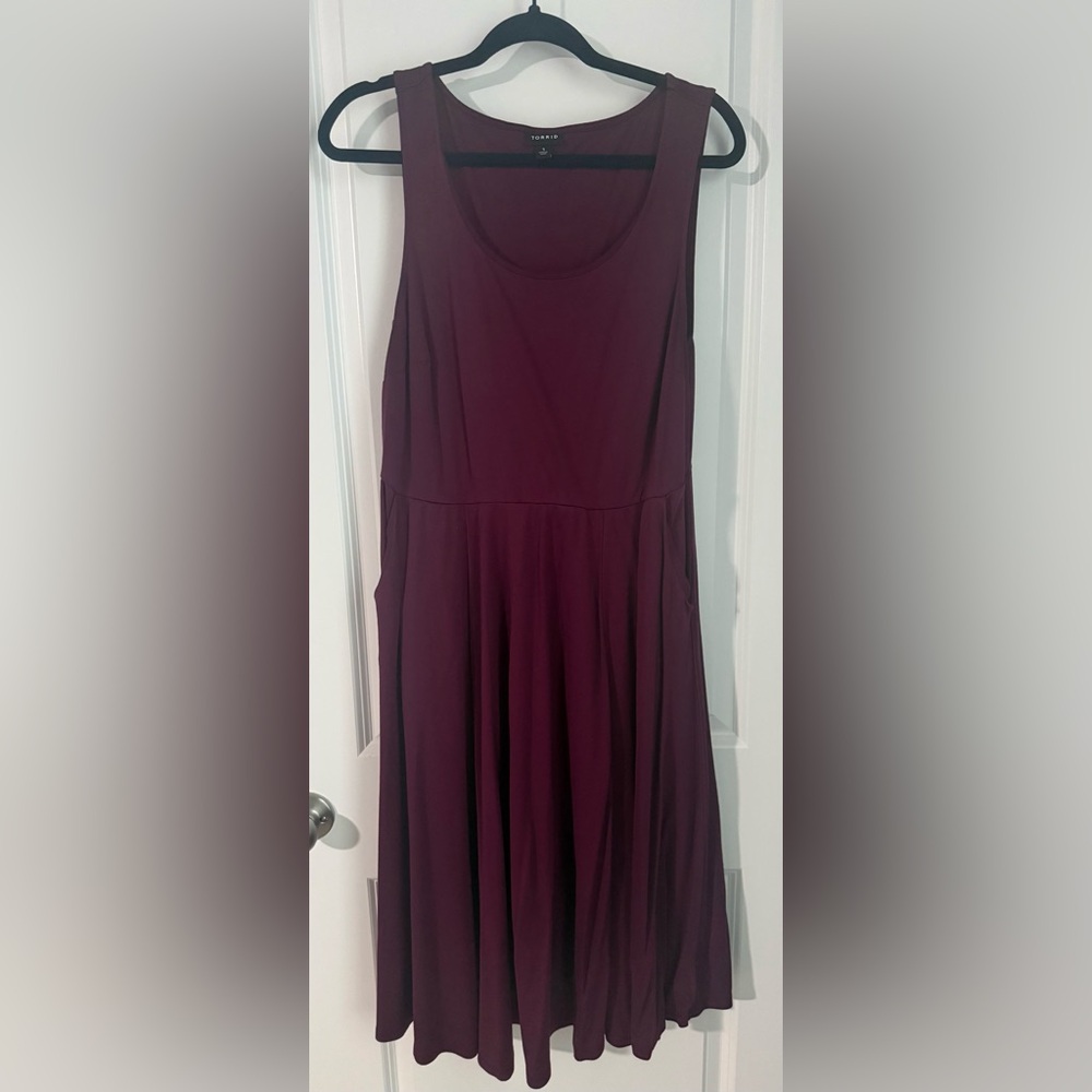 Torrid Burgundy Sleeveless Dress